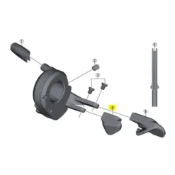 Petit Bouton-poussoir Shimano STEPS SW-M9060 Commande à Droite Noir