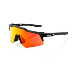 Lunettes 100 % Speedcraft XS Noir Soft Tact Avec Verres à Effet Miroir HiPER Rouge