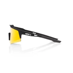 Lunettes 100 % Speedcraft XS Noir Soft Tact Avec Verres à Effet Miroir HiPER Rouge -Pieces Velo Magasin 100 60009 00008 003