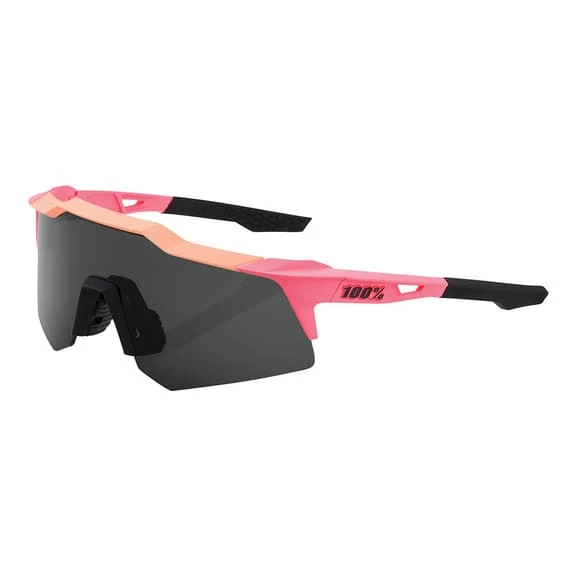 Lunettes 100% Speedcraft XS Rose Noir Avec Verres Smoke 1 Lunettes 100% Speedcraft XS Rose Noir Avec Verres Smoke
