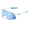 Lunettes 100% S3 Movistar Team Blanc Bleu Avec Verres Hiper Bleu