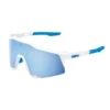 Lunettes 100% Speedcraft Movistar Team 2022 Bleu Blanc Avec Verres Hiper Bleu