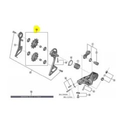 Jeu De Galets Shimano 105 R7000 Boîte Courte/boîte Longue