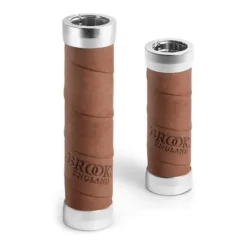 Poignées En Cuir Brooks England Slender 100-130 Mm Marron Clair