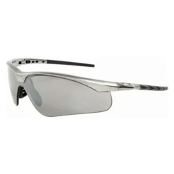 Lunettes Endura Shark Argent Avec 3 Paires De Verres Transparent, Orange Persimmon Et Fumé