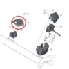 Support Supérieur Shimano STEPS Pour Batterie E-6010