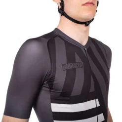 Maillot Bioracer Spitfire Life Is A Manche Courte Gris Blanc Noir -Pieces Velo Magasin bio co br11526lia s22 005
