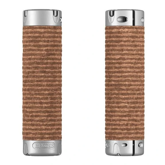 Poignées En Cuir Brooks England Plump Marron Miel 1 Poignées En Cuir Brooks England Plump Marron Miel