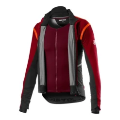 Équipement Castelli Alpha RoS 2 Rosso Corsa GORE-TEX INFINIUM™ Nano Flex Pro 2 Grenat Noir -Pieces Velo Magasin ca 4520502 622 003