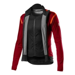 Équipement Castelli Alpha RoS 2 Rosso Corsa GORE-TEX INFINIUM™ Nano Flex Pro 2 Grenat Noir -Pieces Velo Magasin ca 4520502 622 004