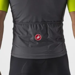 Gilet Castelli Pro Thermal Rosso Corsa Gris Foncé -Pieces Velo Magasin ca 4520513 030 003