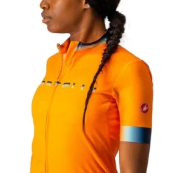 Maillot Castelli Gradient Manche Courte Orange Brillant Bleu Clair Femme 11 Maillot Castelli Gradient Manche Courte Orange Brillant Bleu Clair Femme -Pieces Velo Magasin ca 4521050 854 006