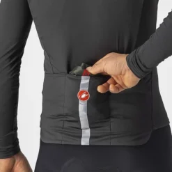 Veste Coupe-vent Castelli Squadra Stretch Vert Foncé Rouge -Pieces Velo Magasin ca 4521512 075 006