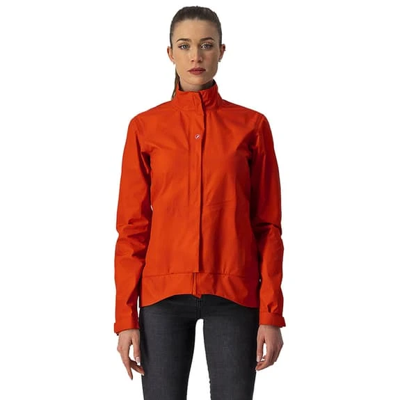Veste Castelli Commuter Reflex Rouge-orange Femme 1 Veste Castelli Commuter Reflex Rouge-orange Femme