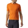 T-shirt Castelli Tech 2 Manche Courte Orange Rouille