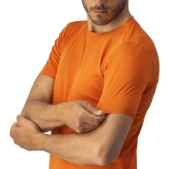 T-shirt Castelli Tech 2 Manche Courte Orange Rouille -Pieces Velo Magasin ca 4522077 318 003