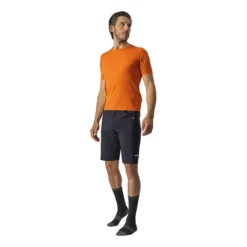 T-shirt Castelli Tech 2 Manche Courte Orange Rouille -Pieces Velo Magasin ca 4522077 318 006
