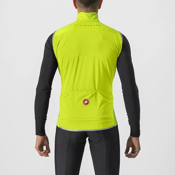 Gilet Coupe-vent Castelli Perfetto RoS 2 Rosso Corsa GORE-TEX INFINIUM™ Vert Lime électrique 2 Gilet Coupe-vent Castelli Perfetto RoS 2 Rosso Corsa GORE-TEX INFINIUM™ Vert Lime électrique – Image 2