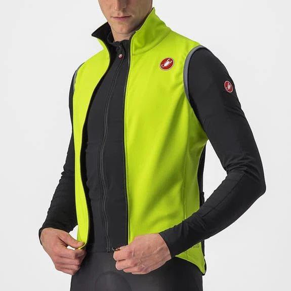 Gilet Coupe-vent Castelli Perfetto RoS 2 Rosso Corsa GORE-TEX INFINIUM™ Vert Lime électrique 5 Gilet Coupe-vent Castelli Perfetto RoS 2 Rosso Corsa GORE-TEX INFINIUM™ Vert Lime électrique – Image 5