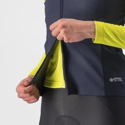 Veste Coupe-vent Castelli Perfetto RoS 2 Rosso Corsa GORE-TEX INFINIUM™ Bleu Foncé Femme -Pieces Velo Magasin ca 4522546 414 005