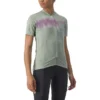 Maillot Castelli Unlimited Sentiero 2 Manche Courte Vert Pâle Lilas Femme