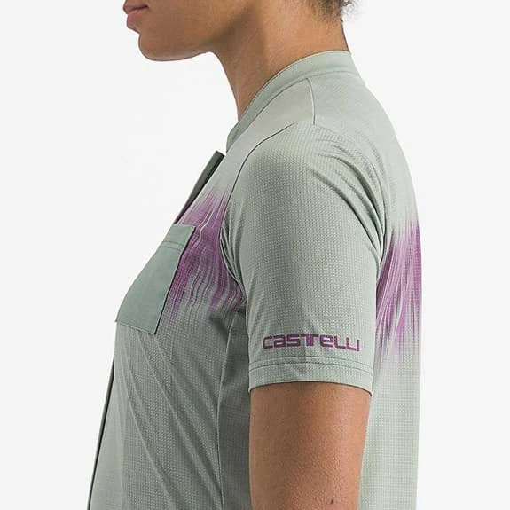 Maillot Castelli Unlimited Sentiero 2 Manche Courte Vert Pâle Lilas Femme 3 Maillot Castelli Unlimited Sentiero 2 Manche Courte Vert Pâle Lilas Femme – Image 3