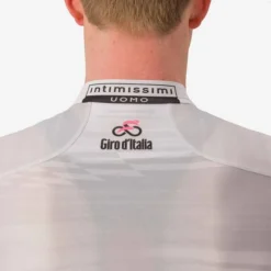 Castelli Maillot Blanc Giro D'Italia 2023 Race Rosso Corsa Manche Courte -Pieces Velo Magasin ca 9510601 001 005