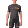 Castelli Maillot Giro D'Italia 2023 Roma Manche Courte Gris Anthracite Orange