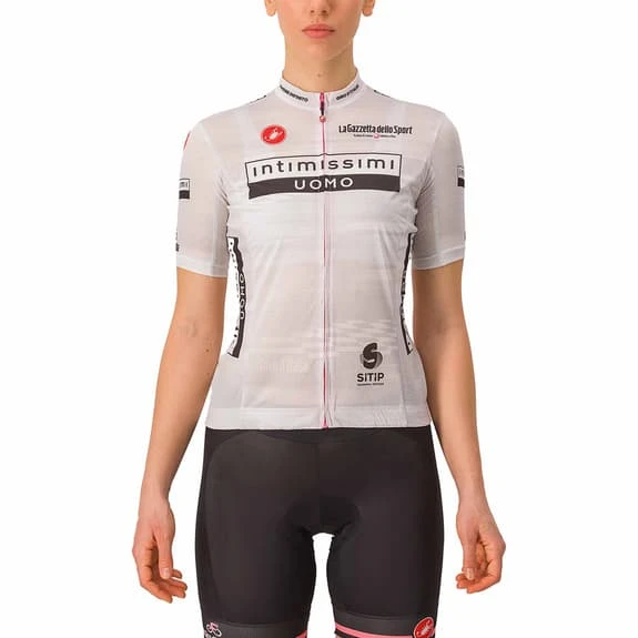 Castelli Maillot Blanc Giro D'Italia 2023 Competizione Manche Courte Femme 1 Castelli Maillot Blanc Giro D'Italia 2023 Competizione Manche Courte Femme