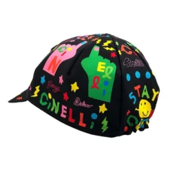 Casquette Cinelli Sammy Binkow Stay Cool Noir Multicolore -Pieces Velo Magasin ci stayccap 003