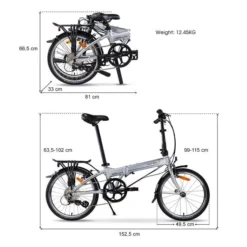 Vélo Pliant Dahon Mariner D8 Shimano 8-Speed Gris -Pieces Velo Magasin da 55974 005