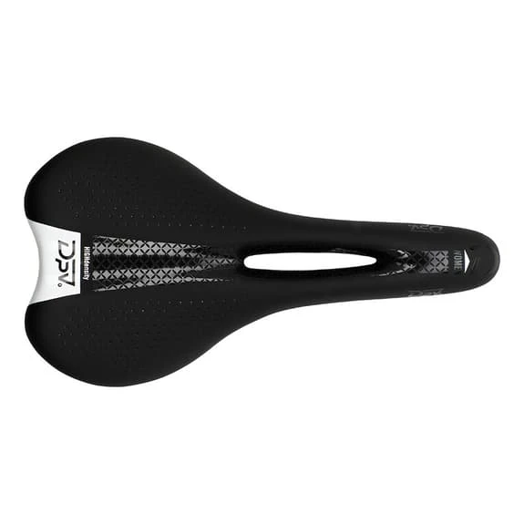 Selle DPV Saturn Hybrid Open-Fit Noir Blanc Femme 4 Selle DPV Saturn Hybrid Open-Fit Noir Blanc Femme – Image 4