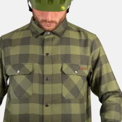 Chemise Endura Hummvee Manche Longue Vert Bouteille -Pieces Velo Magasin en e3225bo 003