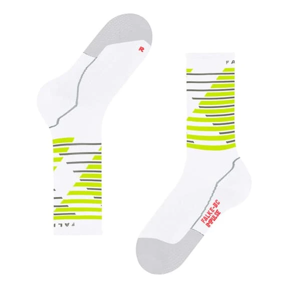 Chaussettes Falke BC Impulse Profile Blanc Jaune 6 Chaussettes Falke BC Impulse Profile Blanc Jaune – Image 6