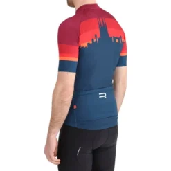 Maillot Finisseur Core Barcelona Manche Courte Bleu Rouge Rubis -Pieces Velo Magasin fns c133ss2014 01 153