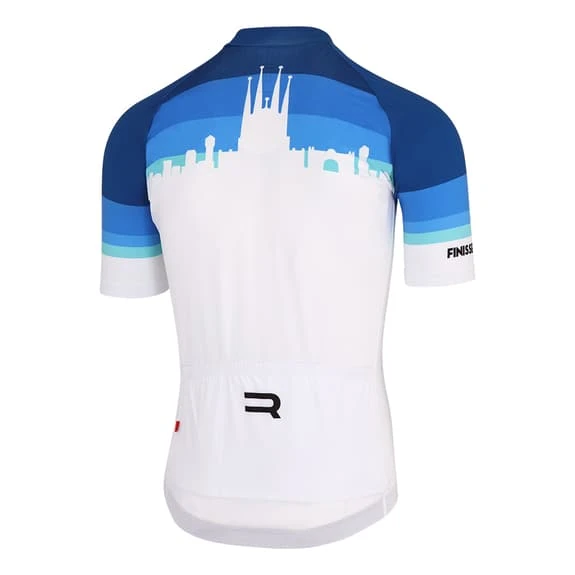 Maillot Finisseur Core Barcelona Manche Courte Blanc Bleu 2 Maillot Finisseur Core Barcelona Manche Courte Blanc Bleu – Image 2