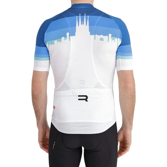 Maillot Finisseur Core Barcelona Manche Courte Blanc Bleu 5 Maillot Finisseur Core Barcelona Manche Courte Blanc Bleu – Image 5