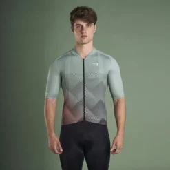 Maillot Finisseur Core Recycled Squares Manche Courte Bleu Clair -Pieces Velo Magasin fns c133ss2107 03 010