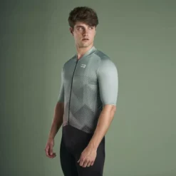 Maillot Finisseur Core Recycled Squares Manche Courte Bleu Clair -Pieces Velo Magasin fns c133ss2107 03 012