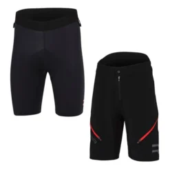 Short + Boxer Avec Coussinet Finisseur Pro VTT Noir