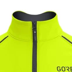 Équipement Gore Wear Phantom GORE-TEX INFINIUM™ Manches Amovibles C5 Thermo Noir Jaune Fluo -Pieces Velo Magasin gow 1006450899 005