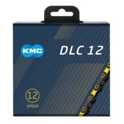 Chaîne KMC DLC12 12V 126 Maillons Noir Jaune