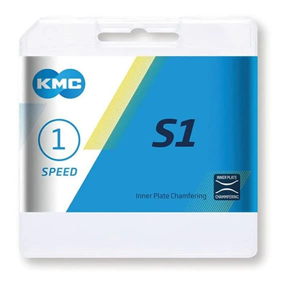 Chaîne KMC S1 1/2x1/8 1V 112 Maillons Marron 1 Chaîne KMC S1 1/2x1/8 1V 112 Maillons Marron