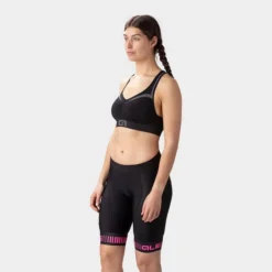 ALE Culote Sin Tirantes Alé Strada Negro Rosa Mujer -Pieces Velo Magasin l20051518 strada lady shorts 4