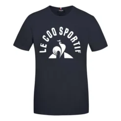 T-shirt Le Coq Sportif Bat NÂş2 Manche Courte Noir Blanc