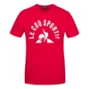 T-shirt Le Coq Sportif Bat Nº2 Manche Courte Rouge Blanc