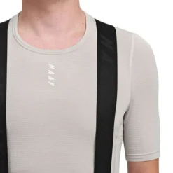 Maillot De Corps MAAP Thermal Manche Courte Gris Clair -Pieces Velo Magasin map mbl029 fog 004
