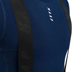 Maillot De Corps MAAP Thermal Manche Courte Bleu Marine -Pieces Velo Magasin map mbl030 nvy 006
