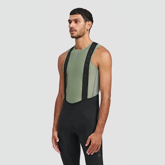 Maillot De Corps MAAP Team Sans Manches Vert Olive Clair 2 Maillot De Corps MAAP Team Sans Manches Vert Olive Clair – Image 2