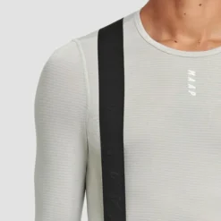 Maillot De Corps MAAP Thermal Manche Longue Gris Clair -Pieces Velo Magasin map mbl051 fog 005